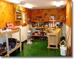 Pole Building Workshop - Interior View