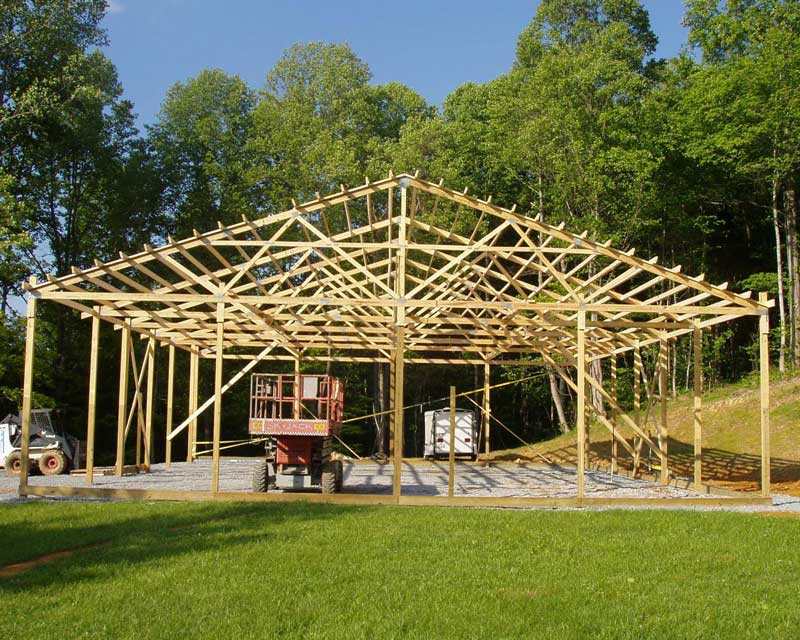 how to build a pole barn pole barn construction tips