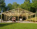 Completed Roof Framing with Overhangs