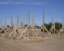 Setting Pole Building Posts