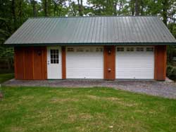 No SCUBA gear; Sit Tight Raising a Pole Barn Garage