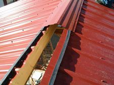 Steel Ridge Cap to Roofing Overlap