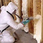 Spray Foam Insulation with Dupont Tyvek House Wrap