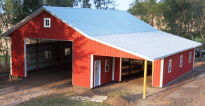 Pole Barn - Shallow Slope Roof