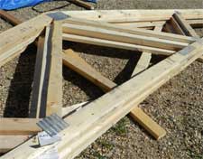 Proper Storage of Trusses at the Job Site