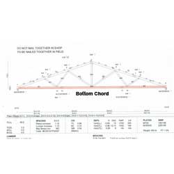 Truss Drawing - Bottom Chord