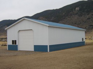 Lightning and Steel Covered Pole Buildings