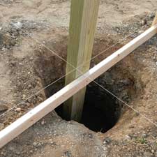 Digging Holes for a Pole Barn