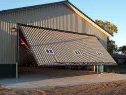 How Pole Barns Accept Hangar Doors