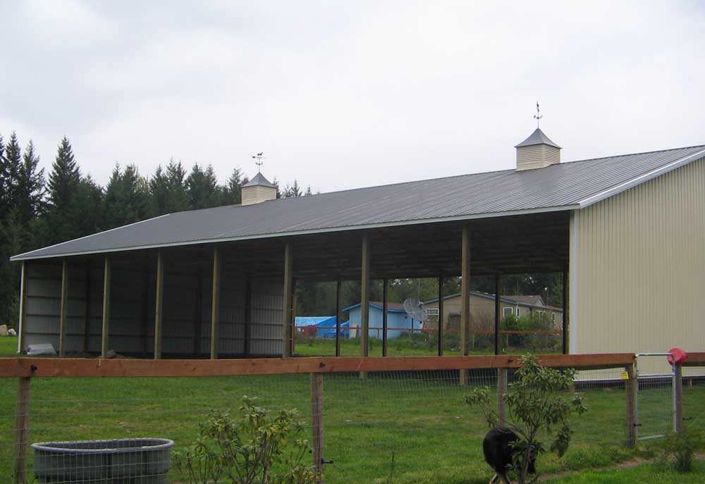 Manure Storage Pole Barns