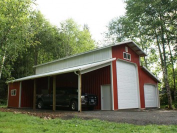 barn pole rv buildings storage project building barns designs kits plans single garage slope hansenpolebuildings diy alabama joy studio hansen