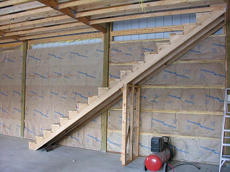 pole barn stairs Archives Hansen Buildings