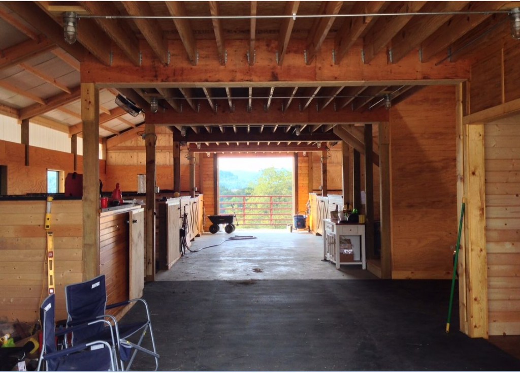 Horse Barn Trusses, A Pole Barn Face lift, and Double Trusses