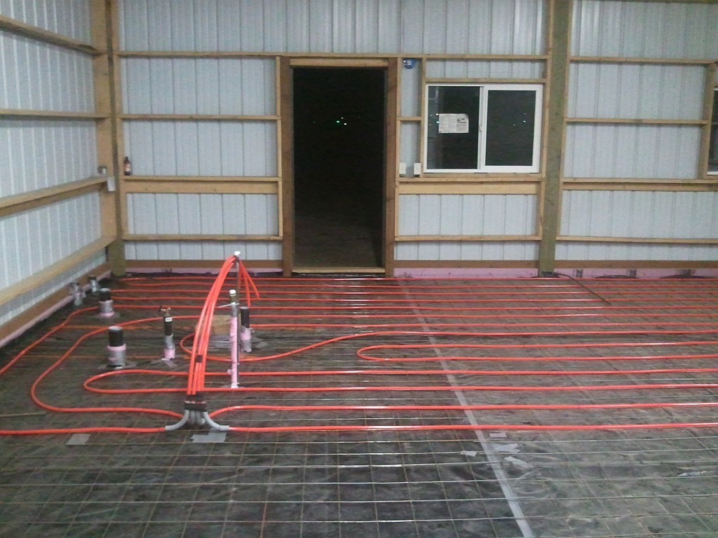 Barndominium Flooring Over Radiant Heat Hansen Buildings