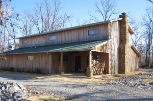 Prefab pole barn cabin