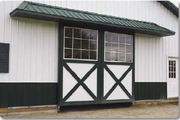 Cross Bucks on Sliding Barn Doors