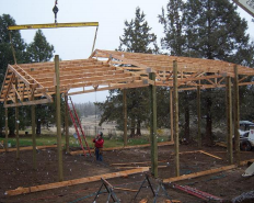 80 Foot Span Wood Trusses