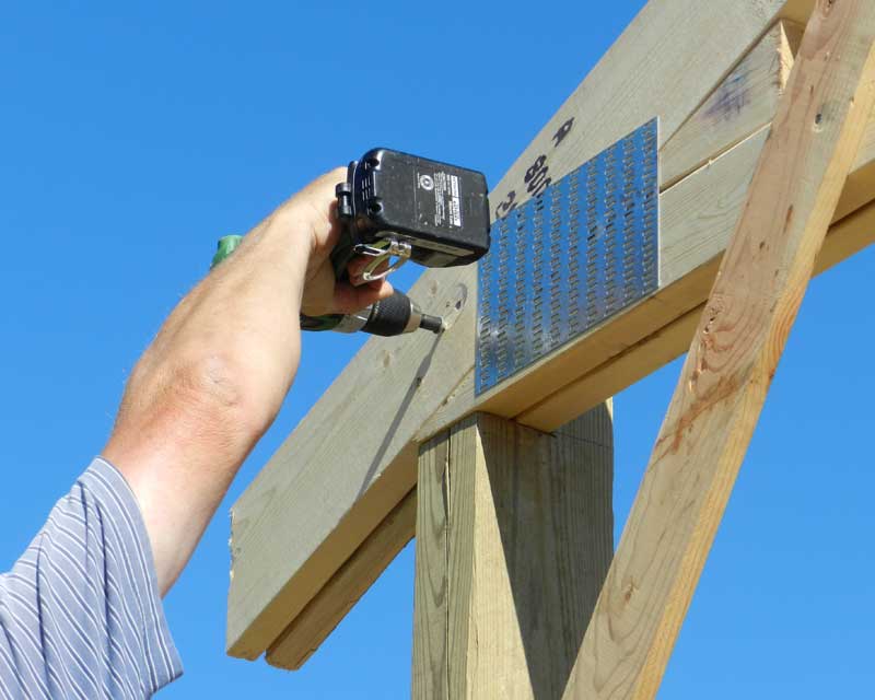Attaching a lean to to a pole barn ~ Shed roof detail