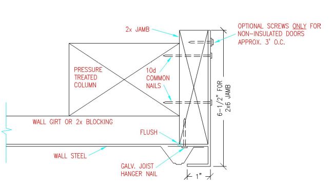 Overhead Door Jamb