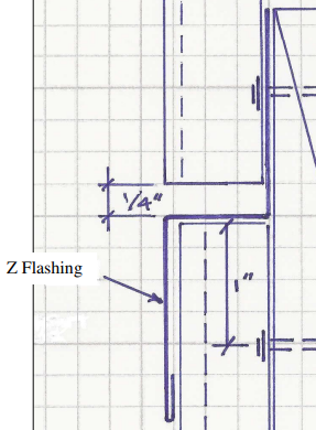 Plywood Siding Z-Flashing