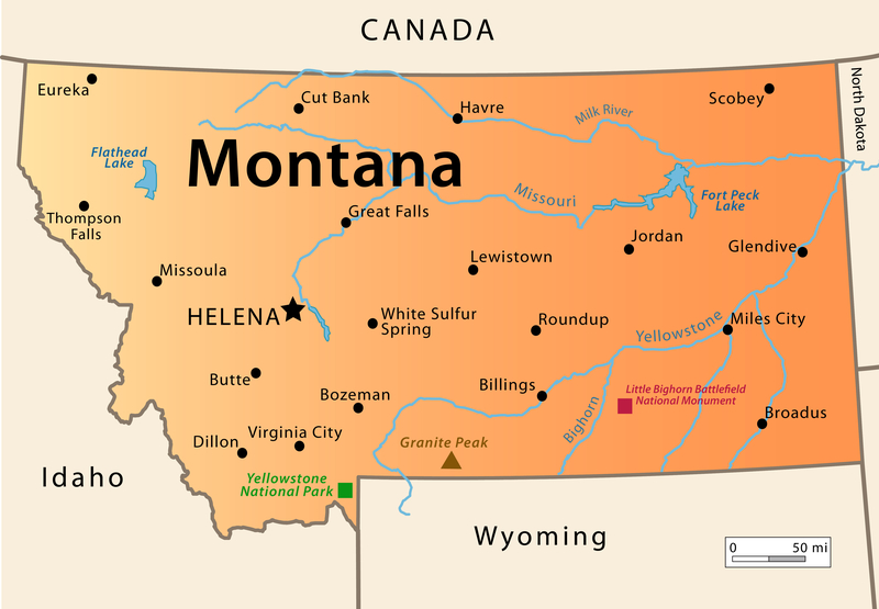 Montana Map Image