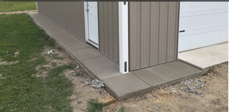 Concrete Apron Around a Pole Barn