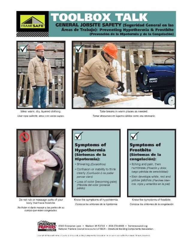 Build safe in winter weather hansen buildings