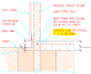 Column Height, a Hangar Door, and Splash Plank Boards