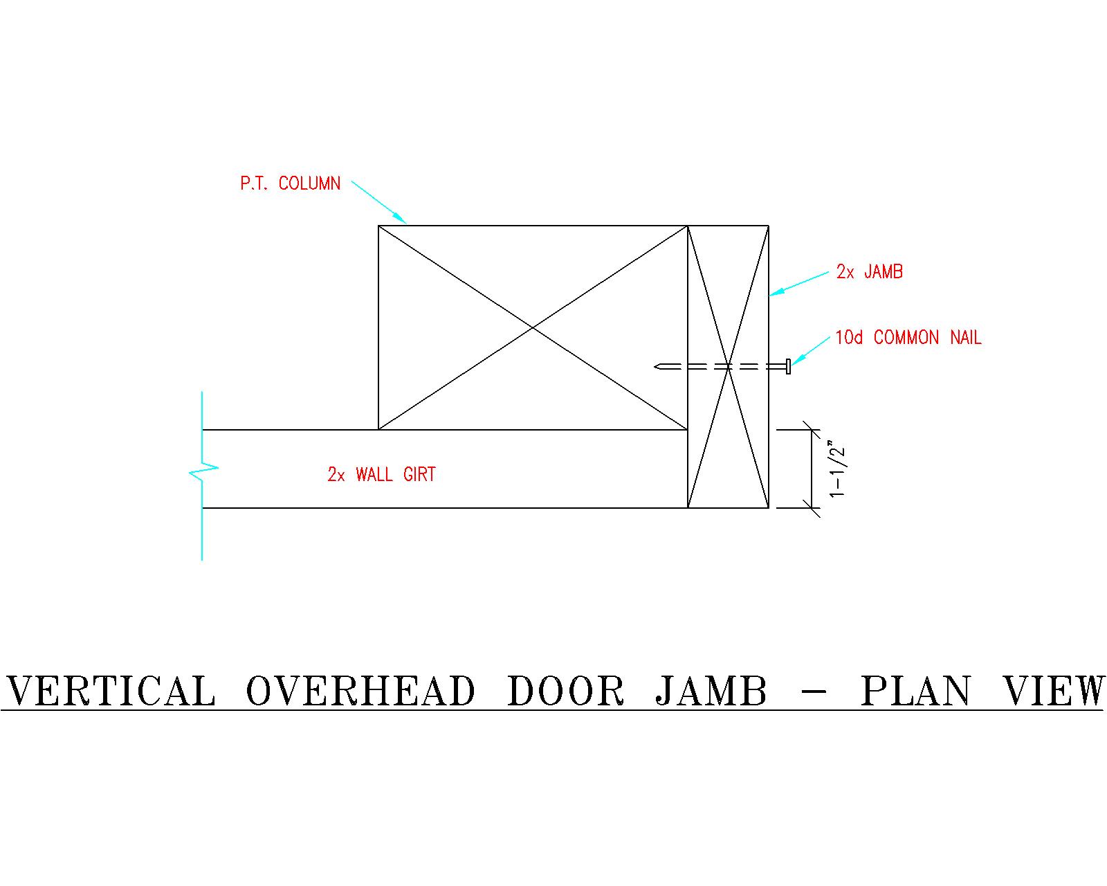 Residential Garage Door Jamb Detail | Dandk Organizer