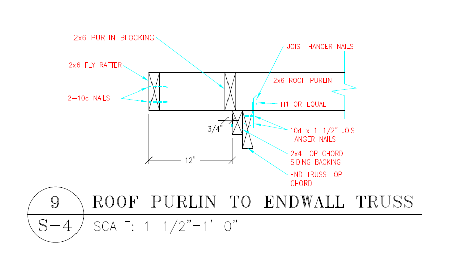 Post Frame Purlin Blocking