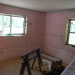 Insulation and Vapor Barrier, Rich-e Board Insulation, and a Tear-Off