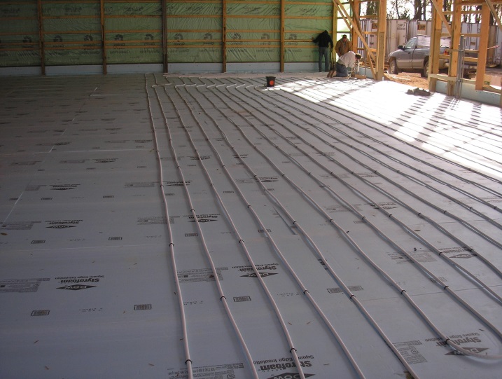 Radiant Floor Heat, UC-4B Post Treatment, and Button Staples