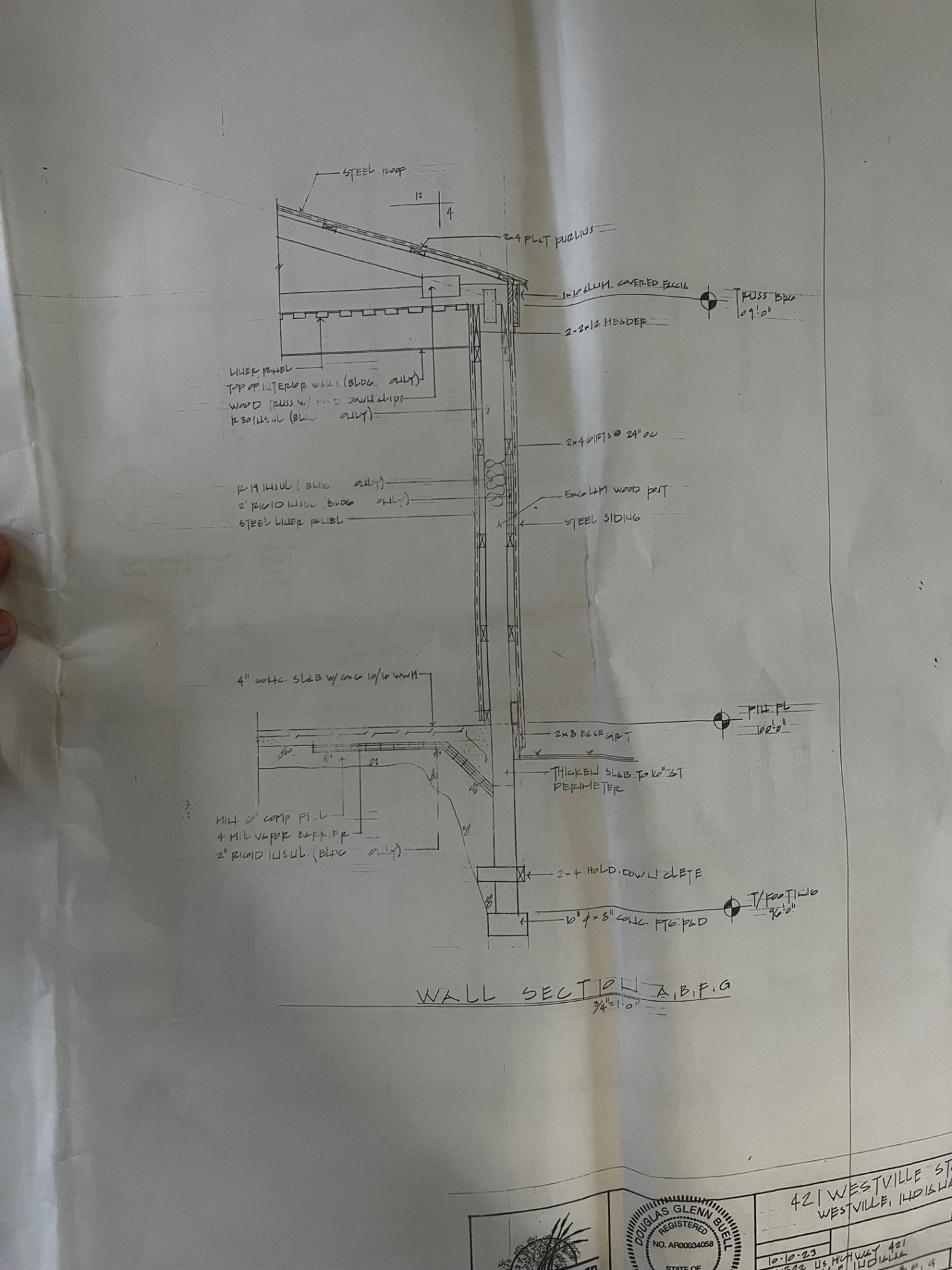 Sheathing Under Portion of Steel Roof