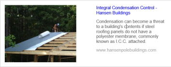 What to do About Possible Roof Condensation? - Hansen Buildings