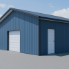 24x24x10 Pole Barn Kit - Image 2