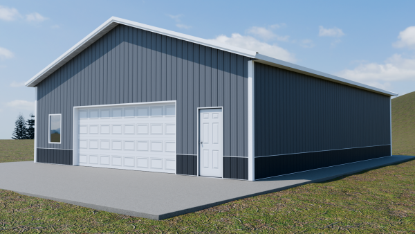 36x48x12 Pole Barn Kit