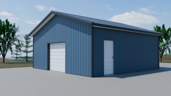 24x24x10 Pole Barn Kit