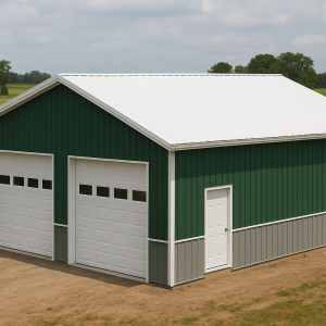 36x36x10 Pole Barn Kit