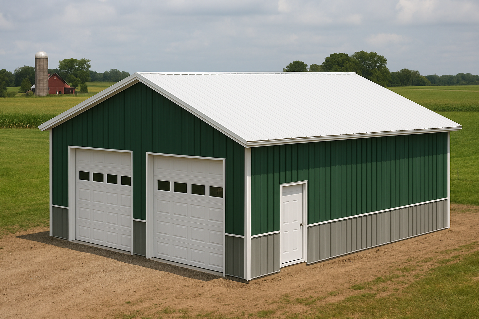 36x36x10 Pole Barn Kit