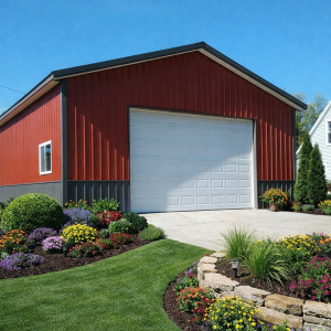 28x32x13 Pole Barn Kit